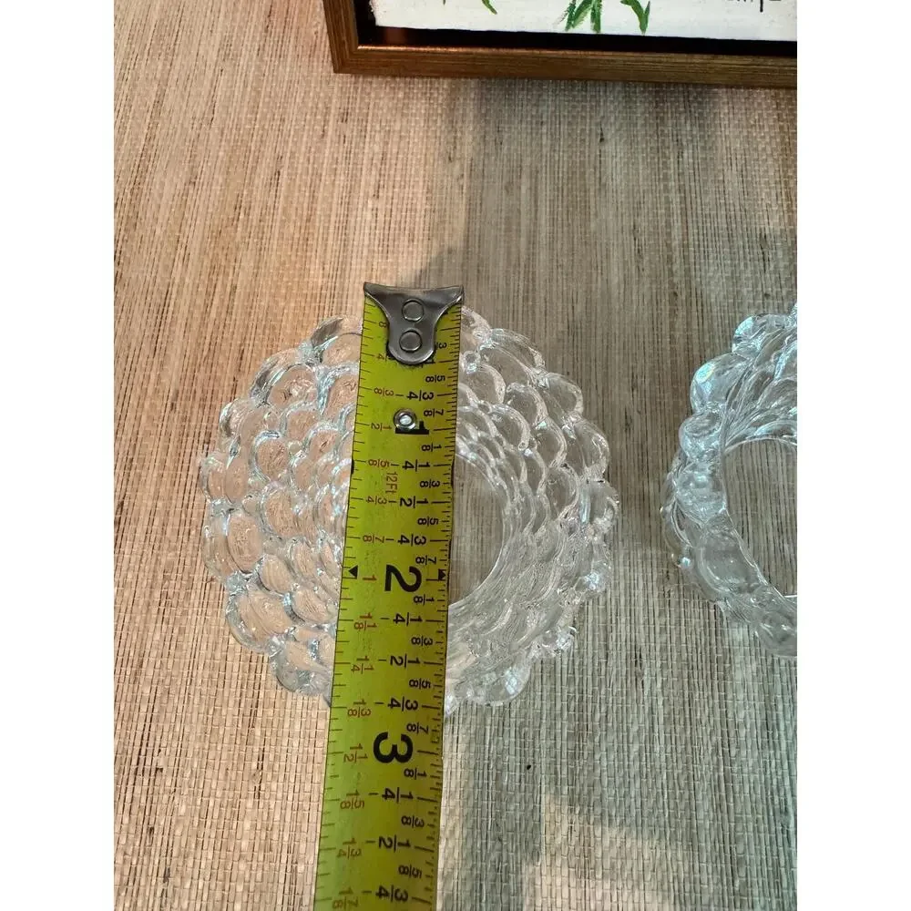 Vintage Hobnail Bubble Glass Votives – Vanity, Matchstick, Toothpick Jars (2)